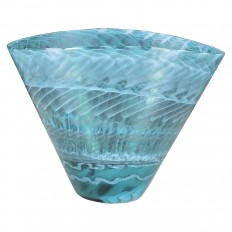 Aquamarine organic form bowl